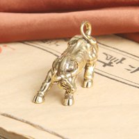 NEW Brass Bull Wall Street Cattle Sculpture Copper Cow Statue Mascot Exquisite Crafts Ornament Office Decoration Business Gift