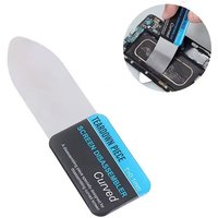 1pc Steel Metal Mobile Phone Curved LCD Screen Spudger Opening Pry Card Tools Ultra Thin Flexible Mobile Phone Disassemble Tool