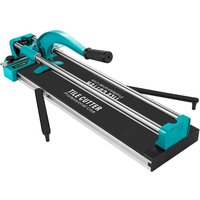 Manueller Fliesenschneider 35-600 mm, Doppelschienen-Fliesenschneider, Schnittstärke 6-15 mm, Aluminium, einstellbarer Winkel 0-60 Grad, Laserpositionierung, beweglicher Maschinentisch, 7 kg