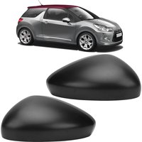 Left / Right Car Side Mirror Cap Cover Black Sporty Look Scratch Resistant Rearview Door Wing Mirror Cap For Citroen DS3