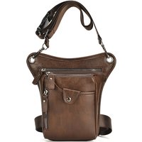 Vintage PU Leather Waist Pack Drop Leg Bag For Men Women Belt Hip Bag Multifunction Motorcycle Bicycle Outdoor Hiking Camping