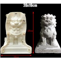 28Cm Abs Lion Cement Mold Plastic European Roman Column Animal Mold Decoration Armrest Railing Balcony Reusable