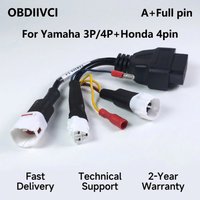 For Yamaha 3Pin 4Pin And For Honda 4pin Motorcycle Cables Motorbike OBD2 Diagnostic Adapter Cable For Motor
