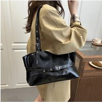Large Capacity Women's Shoulder Bag Tote Commuter Bag Simple Vintage Cross-Border New Style Bag Versatile Sensation 2026