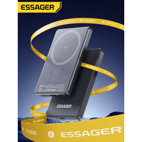 Essager Thin Wireless Power Bank Magnetic 20W 5000mAh Portable Fast Charging External Battery for Magsafe For iPhone 16 15 14 13