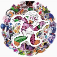 2026hot 50Pcs FNAF Cute Stickers Five Nights At Freddys Cartoon Anime Pattern Kawaii Sticker Notebook Cup Decorations