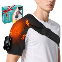 2026 Electric Heating Vibration Shoulder Massager Support Belt Heated Shoulder Brace Massage Strap For Joint Care Muscle Relax