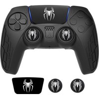 For PS5 Controller Cover Case Thicken Anti-Slip Silicone Protective Skin for PS5 Controller with Thumb Grip Cap Sticker
