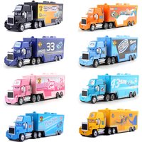 Disney Pixar Cars 3 Diecast Lightning McQueen No:36 No:43 Disney Truck Cartoon Figures Model Toys Vehicles Kids Birthday Gifts