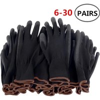Nitrile safety coated work gloves PU and palm coated gloves safety gloves are suitable for construction and maintenance vehicles