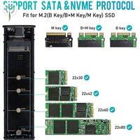 AEE9-M2 SSD Case NVME Enclosure M.2 To USB SSD Adapter For NVME PCIE NGFF SATA M+B Key 2230/2242/2260/2280 Dual Protocol