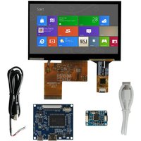 4.3 inch Capacitive Touch Screen LCD Display 480x272 HDMI Driver Board DIY Kit for Raspberry Pi 4B PC Windows Portable Monitor