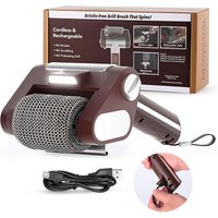 Bristle-Free Spinning Grill Brush Electric Rechargeable BBQ Grill Brush with 350 RPM Stainless Roller Grill Cleaning Brush image 4
