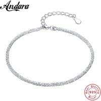 925 Sterling Silver Bracelet Sparkling 18k Gold Bracelet For A Woman's Engagement Party Jewelry Gift