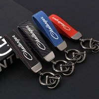 Fashion Keychain Genuine Suede Keyring Car Keychain Key Holder Keys Organizer Charm Keychain For Dodge CHALLENGER Accessories