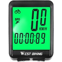 AliExpress West Biking WEST BIKING Bike Wireless Computer MTB Road Bike Odometer Waterproof With Backlight Cycling Speedometer LED Rate Stopwatch