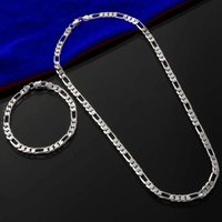 4mm 925 Sterling Silver Necklace Pressed flower necklace Shining for Women Man Wedding Jewelry Engagement Charm Party Gift Fine