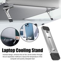 Laptop Stand Invisible Folding Zinc Alloy Stand For Phone Tablet Laptop Multiadjustable Mini Adhesive Non Slip Ultra Thin Holder
