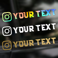 AliExpress NONE 1PC Custom Car Sticker Instagram Racing Font Waterproof DIY Vehicle Window Motorcycle Bicycle Scooter Helmet Durable Vinyl Decal