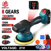 ONEVAN polisseuse de voiture électrique 8 vitesses 7800 tr/min sans fil Auto voiture polissage cire outil électrique rotatif pour Makita 18V batterie broche