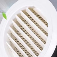 Exterior Wall Air Vent Grille Plastic Round Air Exhaust Vent Grille Ducting