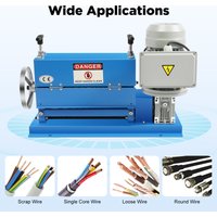 370W Cable Wire Stripping Machine, Adjustable Blade Height Wire Stripping Tool With 11 Wire Holes To Wire Recycling Dismantling
