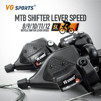 AliExpress VG Sports VG SPORTS Bicycle Shifter 8 9 10 11 Speed Bike Brake Levers Shifter Lever with Gear Indicator Left Right Bike Parts Accessories