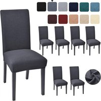1pcs Stretch Chair Covers for Dining Room Removable Washable Dining Room Chair Covers, high back Chair Slipcovers Seat Protector