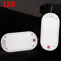 1PC/2PCS Vehicle Dome Light 12V 24V Car Interior Light With Switch Universal Design for RVs Van Truck Camper Boat Reading Light