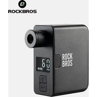 ROCKBROS Bike Electric Air Pump Mini Portable 120PSI Rechargeable Tire Inflator Type-C LED Display Bike Motorcycle Bicycle Pump
