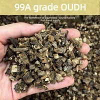 Oud - Infused Aroma Bakhoor | Warm Woody Milky Aroma Incense Wood Chips | Arabian Luxury Scent Natural agarwood particle 10-50g