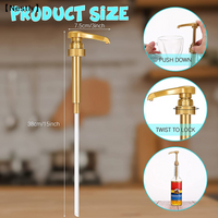 1/5Pcs Coffee 750ML Dispenser Syrup Pump Black Liquid Dispenser for Syrup 10Ml Juice Bottle Dispenser Pump〔Nest〕