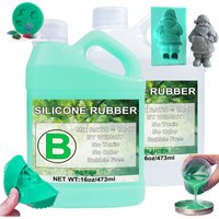 Silicone Mold Making Kit 20A, 32ozGreen Liquid Silicone Rubber for Mold Making, Fast Cure Mold Maker, Ideal for Casting Resin