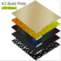 Double Sided Spring Steel Sheet Build Plate For Creality K2 3D Printer Parts Hotbed PEI PEY PEO PET Build Plate For K2 Heat Bed
