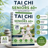 Tai Chi for Seniors 60+ Book – 10 Minutes Daily Tai Chi Walking Exercises, Easy 4-Week Program for Balance & Mobility