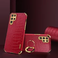 Case for Samsung Galaxy S23 Ultra Crocodile Pattern Leather S22 S21 S20 S10 Plus Ultra S23 FE Case Protective Ring Holder Cover