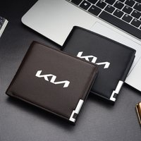 Car Logo Wallet Leather Simple Card Ticket Storage Bag for Kia Rio K5 K2 Sportage Ceed Sorento Picanto Stinger Soul Optima