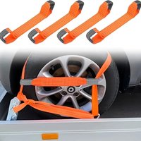 4pcs 50mm Width Strap Belt for Trailer and Roof Rack Wear Resistant Universal Linen Spine Belt Reusable Strap Belt for Trailer