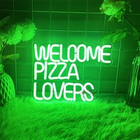 Pizzas Neon Led Signs Bedroom Pizzas Shop Decoration Neon LED Lights USB Western Food Coffee Room Wall Hanging Decor Signs