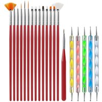 Nagel Pinsel Set Professionelle Nagel Liefert Für Acryl UV Gel Zeichnung Punktierung Maniküre Nail art Design Werkzeuge Make-Up Zubehör