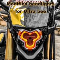 Ultra Bee Modified Headlight Assembly for Electric Dirt Bike, Non-Destructive Installation, Light Bee Mod LED Headlights