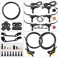 AliExpress nfox NFOX B015-4 piston caliper tricycle power-off brake handle three-way one support two oil pipe accessories hydraulic brake kit