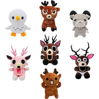 2026 New 99 Nights In The Forest Plush Game Merchandise Brown Stand And Sit Elk Deer White Owl Stuffed Doll Pillow For Kid Gifts