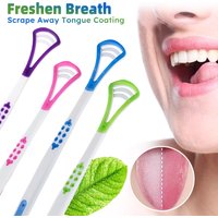 Tongue Scraper Cleaners Reusable Oral Health Cleaning Brush , Prevent Cloudy Mouth, Clean Food Debris, Suitable For Adult