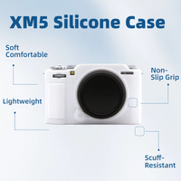 Niyi Fujifilm X-M5 Silicone Textured Case - Anti-Scratch Shockproof Soft Comfortable Protective Cover for Mirrorless Camera