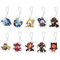 Game Chibis Shadow Milk Cookie Mobile Phone Charms Acrylic Coffee Brea Pure Vanilla Cookies Cute Small Pendant Phone Keychain