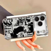 Plating Phone Case For iPhone 17 16e 16 15 14 13 12 11 Pro Max X XR XSMax 7 8 Mini Air Plus Anime NN-arutoS Anti-Fall Airabag