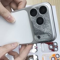 9D HD Dynamic Liquid Lens Screen Protector For IPhone 17Pro 17ProMAX 3D Glitter Anti Scratch Full Coverage Camera Protector Cap