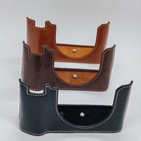 Leather Half Case For FUJI GFX100RF Fujifilm Camera Protect Grip
