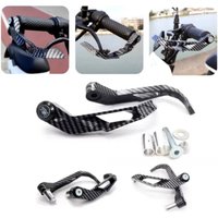 Universal 7/8" Motorcycle Brake Lever Carbon fiber Guard Handlebar Protector Clutch Lever Guard For Sport Street Bike Scooter